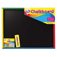 Large chalkboard with chalk - with,