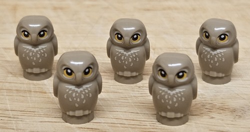 Lego owls dark tan small - owls,