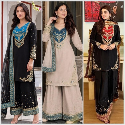 Punjabi sharara plazzo kurti - punjabi,