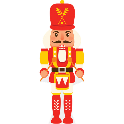 Christmas cutout nutcracker - christmas,