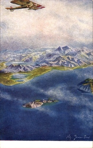 Artist postcard straka - postcard, straka,