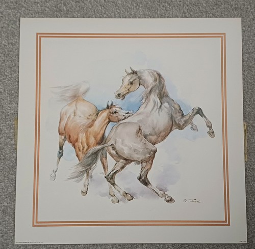 Two wild horses vintage - two,