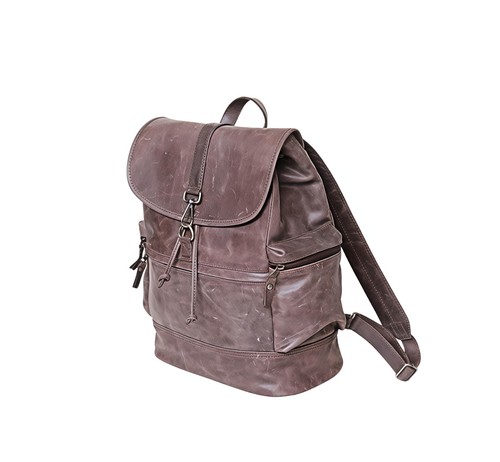 Vintage leather backpack - vintage,