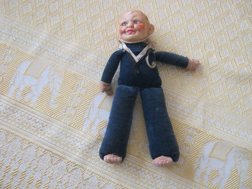 Vintage sailor boy - boy, doll