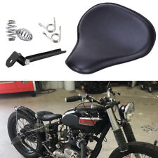Motorcycle Solo Seats Black Leather For Triumph America Bonneville 750 Bobber GS