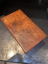 Victorian walnut tea caddy