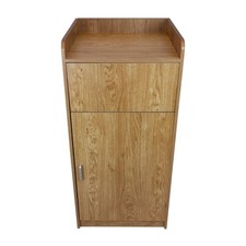 Light Oak Wooden Litter Bin &