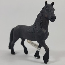 RARE Schleich 2009 Friesian Black Stallion Horse Figure 13667 Retired
