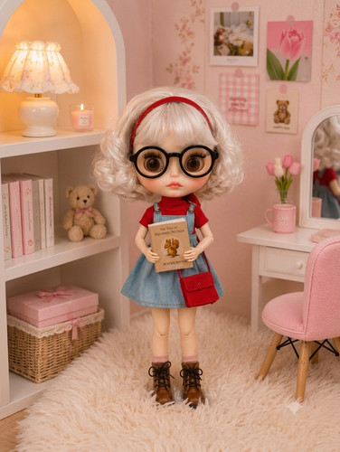 Silver hair blythe doll neo - silver,