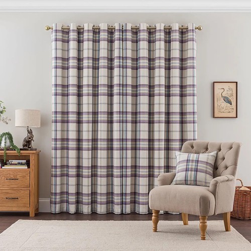 Henley mauve check - henley,