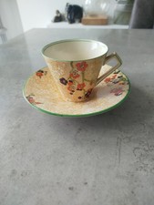 Antique Grimwades Royal Winton Ivory Floral Tea Cups & Saucer