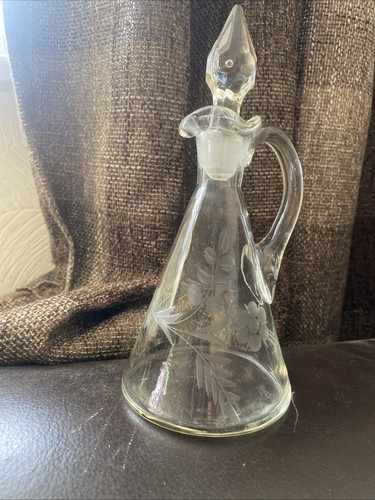 Victorian glass decanter cruet