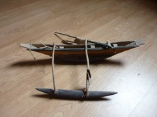 Model outrigger canoe from