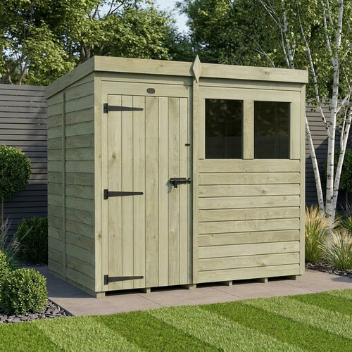 Pent shed single door - 7, 5