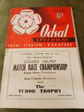 The Tudor Trophy + Golden Helmet Odsal Stadium June 2nd 1956