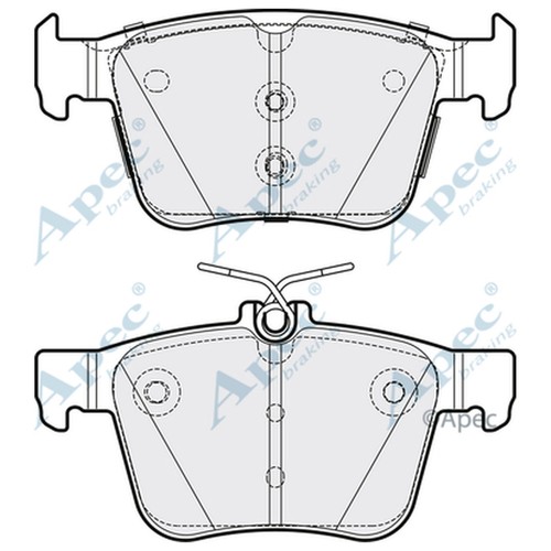Brake pads set - audi, fv