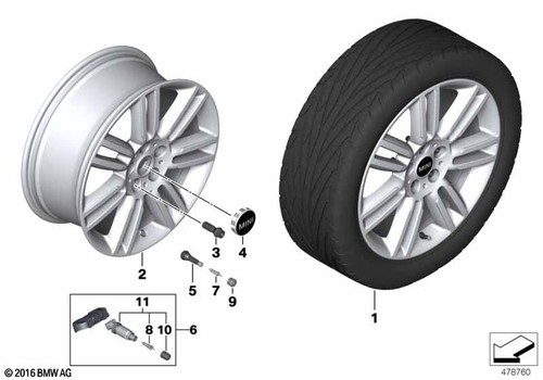 Mini genuine light - light, wheel