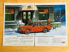 VAUXHALL NOVA IN TARTEN ACCESSORIES POSTER ADVERT READY FRAME A4 X 2 FILE M