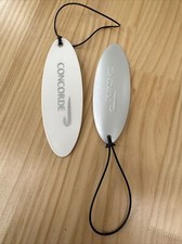 2 Concorde Luggage Tags Labels 1 X Plastic 1 X Aluminium