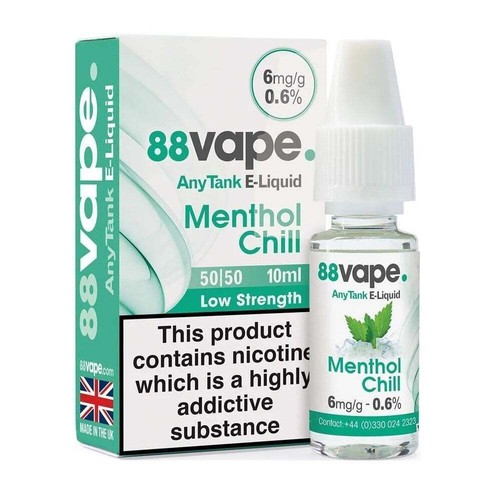 88vape liquid menthol chill - liquid,