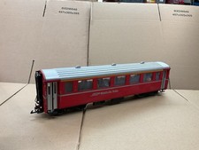 LGB G GAUGE PASSENGER COACH CAR WAGON 1ST CLASS CAR RBH RED & SILVER 34670 READ