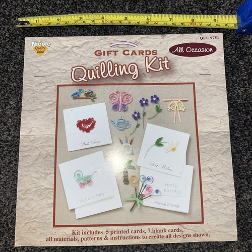 Nicole gift cards - cards, quilling
