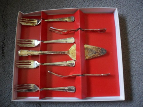 Vintage boxed silver plated - vintage,