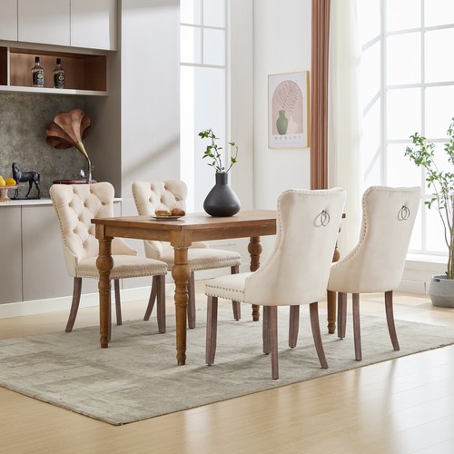 Set velvet fabric dining - set,