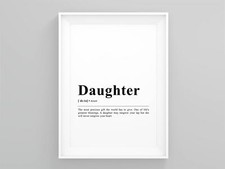 Daughter Definition Frame Home