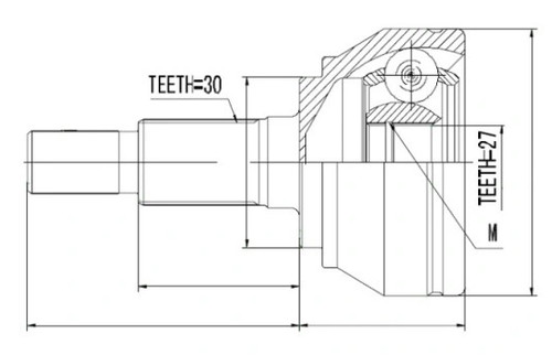 Joint set outer front for - for, vw