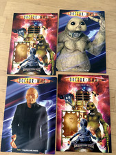 DOCTOR DR WHO EXHIBITION BRIGHTON PIER 2005 SET X4 NEW PROMO SLITHEEN AUTON