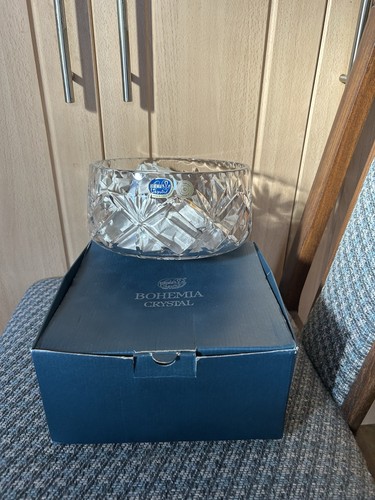 Bohemia crystal bowl cut glass - crystal,