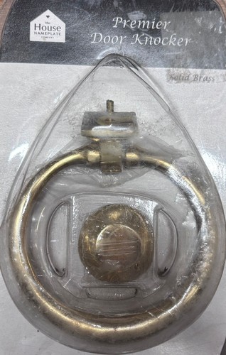 Solid forged brass ring door - solid,