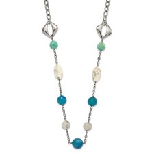 Stainless Steel Blue Jade