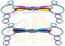 UK Expert Dutch Gag Hollow Rainbow Bits - Show Jumping Snaffle Action Horse Bits