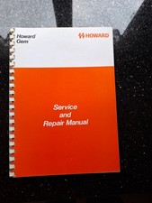 GENUINE HOWARD GEM WORKSHOP SERVICE AND REPAIR MANUAL  ROTOVATOR DATED OCT 1977