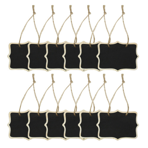 12x mini rectangle chalkboards - rectangle,