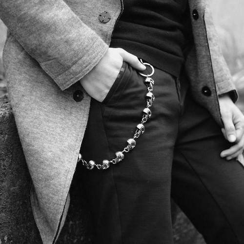 Gothic jeans skull - skull, head
