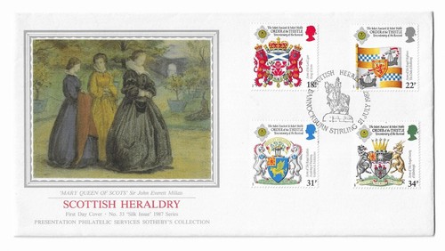 1987 scottish heraldry fdc - scottish,