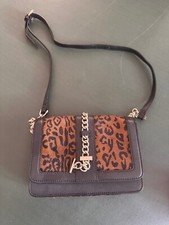 Biba ladies brown leather crossbody handbag with strap. Lovely condition!
