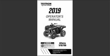 2019 Artic Cat Alterra 570 and Alterra 700 ATV Maintenance and Owner's manual