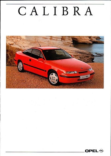 Opel calibra brochure - brochure, 10.1991