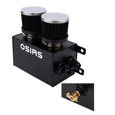 Oil Catch Can Kit Reservoir Baffled Tank & Breather Filter Universal Aluminum UK