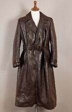 1940s Striwa German Officer’s Leather Trench Coat