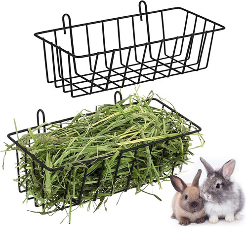 Rabbit hay feeder metal - hay,