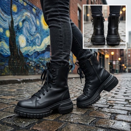 Sorel brex boot - lace, black
