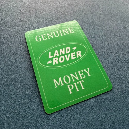 Genuine land rover money - land, pit