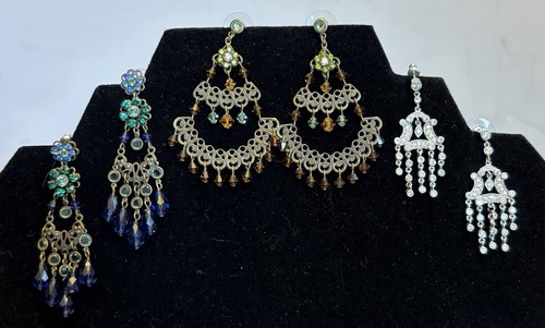 Vintage chandelier earrings - vintage,