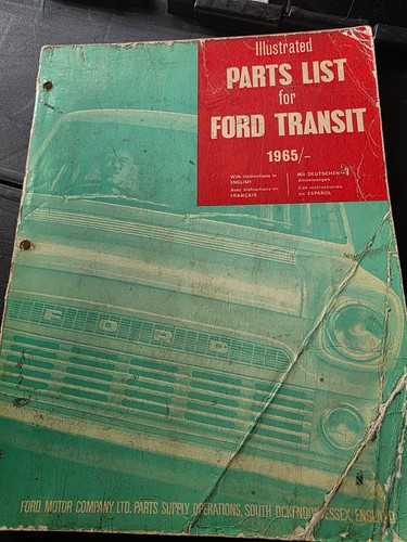 Ford transit mk1 parts list - transit,