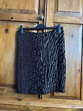 All saints Shia Skirt Heavy Beaded Sequins Animal Print Hand Embellished UK 10